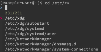 fzf autocomplete for the /etc directory fzf autocomplete for the /etc directory