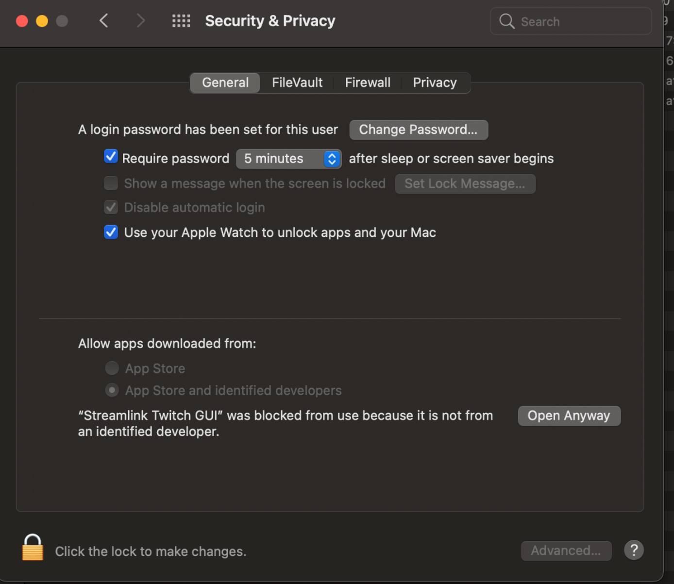 Access your macOS security and privacy settings Access your macOS security and privacy settings